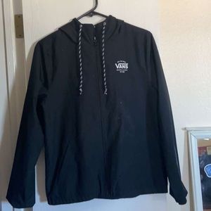Black Hooded VANS Windbreaker